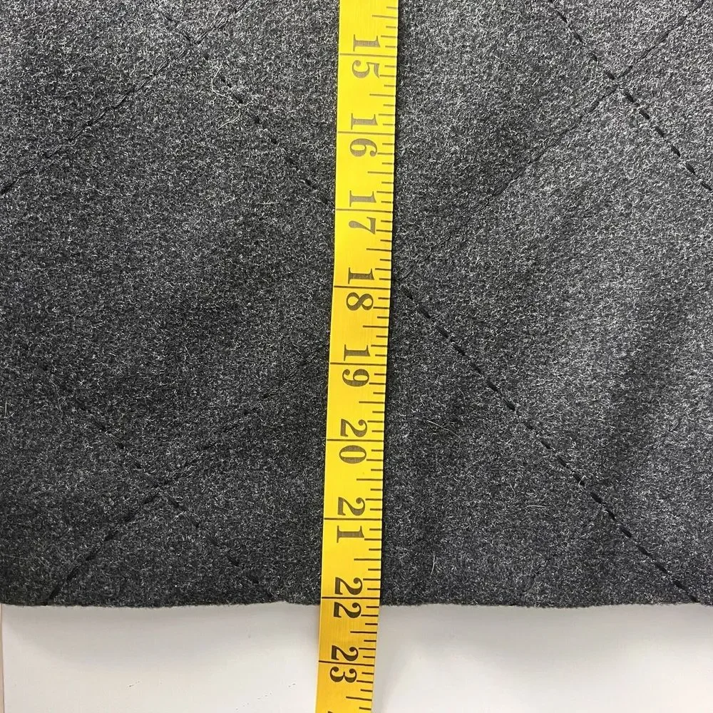 Casual Corner Vintage Pencil Skirt 4 Gray Wool Cashmere Diamond Cut Side Slits